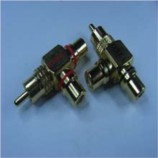 單RCA插頭轉雙RCA插座(高級型)