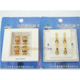 GOLD SNAKE 4位鍍金墻插式音箱/喇叭接線盒