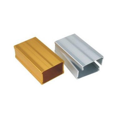 銀白色精美上下分體式鋁合金外殼100X76X46mm(鋁外殼，鋁合外殼)