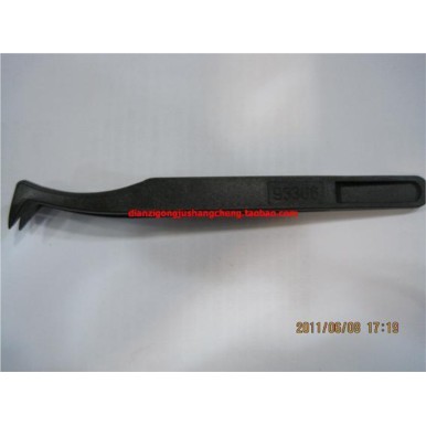 防靜電塑料鑷子 碳纖維合成塑料防靜電鑷子 彎頭鑷子