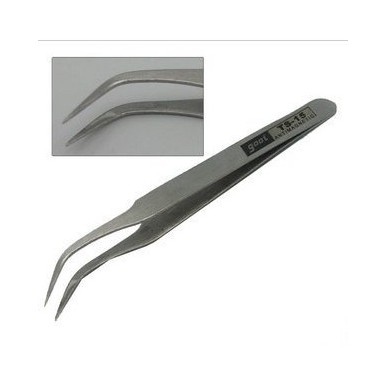 gooi牌TS-15不銹鋼鑷子 加長尖頭 彎嘴鑷子防磁 防酸 防腐蝕