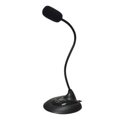 Somic/聲麗 SM-008 高級鵝頸 桌面式話筒 電腦麥克風 黑色