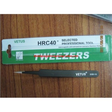 VETUS 瑞士鑷子 超精密鑷子 防靜電微尖頭鑷子ESD ST-14