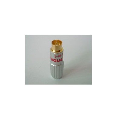 UNIQUE鍍金S端子插頭