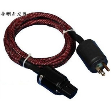 美國古董灰皮西電線 DIY發燒級電源線（1.2米）