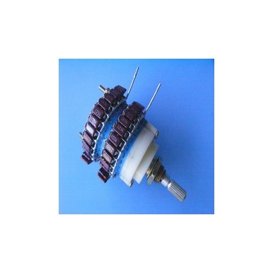 全密封鍍銀觸點24檔雙聯(雙聲道/立體聲)步進式電位器(配光音電阻)