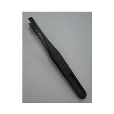 防靜電塑料鑷子---黑色塑料尖鑷子 平頭