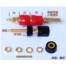 鍍金功放機箱接線柱 香蕉頭插座 喇叭接線柱 音箱接線柱 紅色