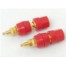 鍍金功放機箱接線柱 香蕉頭插座 喇叭接線柱 音箱接線柱 紅色