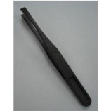 防靜電塑料鑷子---黑色塑料尖鑷子 平頭