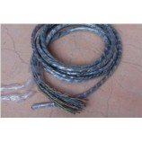古董西電線 單支漆包銅芯+棉線+麻皮 (線芯&phi;0.6mm)整扎/6.2米