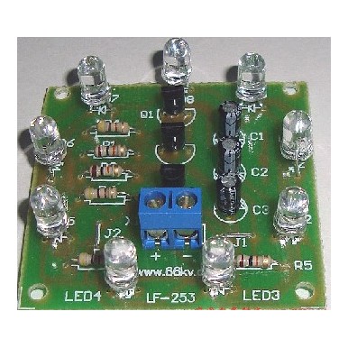 三組9只LED旋轉燈電子制作套件/散件