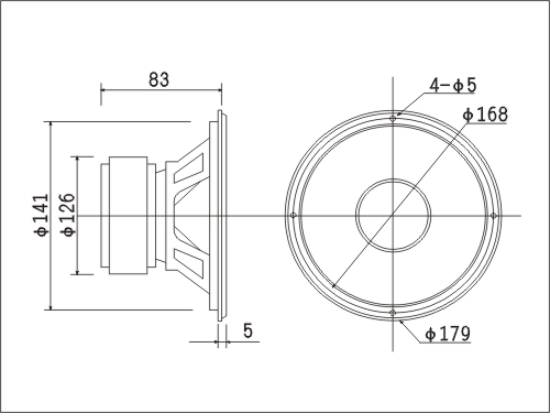 佳訊(KASUN)DL-600高級6.5寸HiFi鋁盆架低音揚聲器(喇叭)