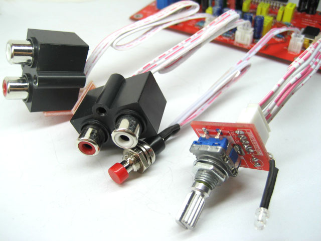 四聲道前級音效可調TDA7388汽車音響 車載功放板 家庭影院 散件 四聲道前級音效可調TDA7388汽車音響 車載功放板 家庭影院 散件