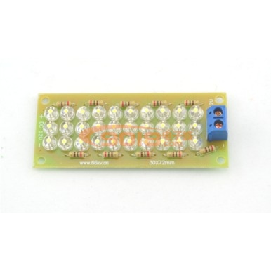 直流DC12伏供電30珠LED節能照明燈電路板電子制作套件/散件