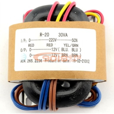 30W發燒R型R牛電源變壓器(雙9V/12V/15V/18V/24V/30V)