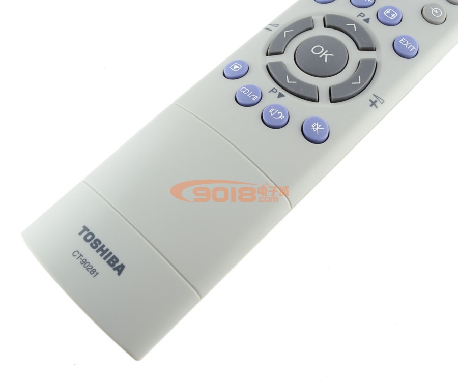 全新原裝TOSHIBA CT-90281東芝液晶電視遙控器(通用CT-90252 CT-90237 CT-90305)-實物正面局部圖