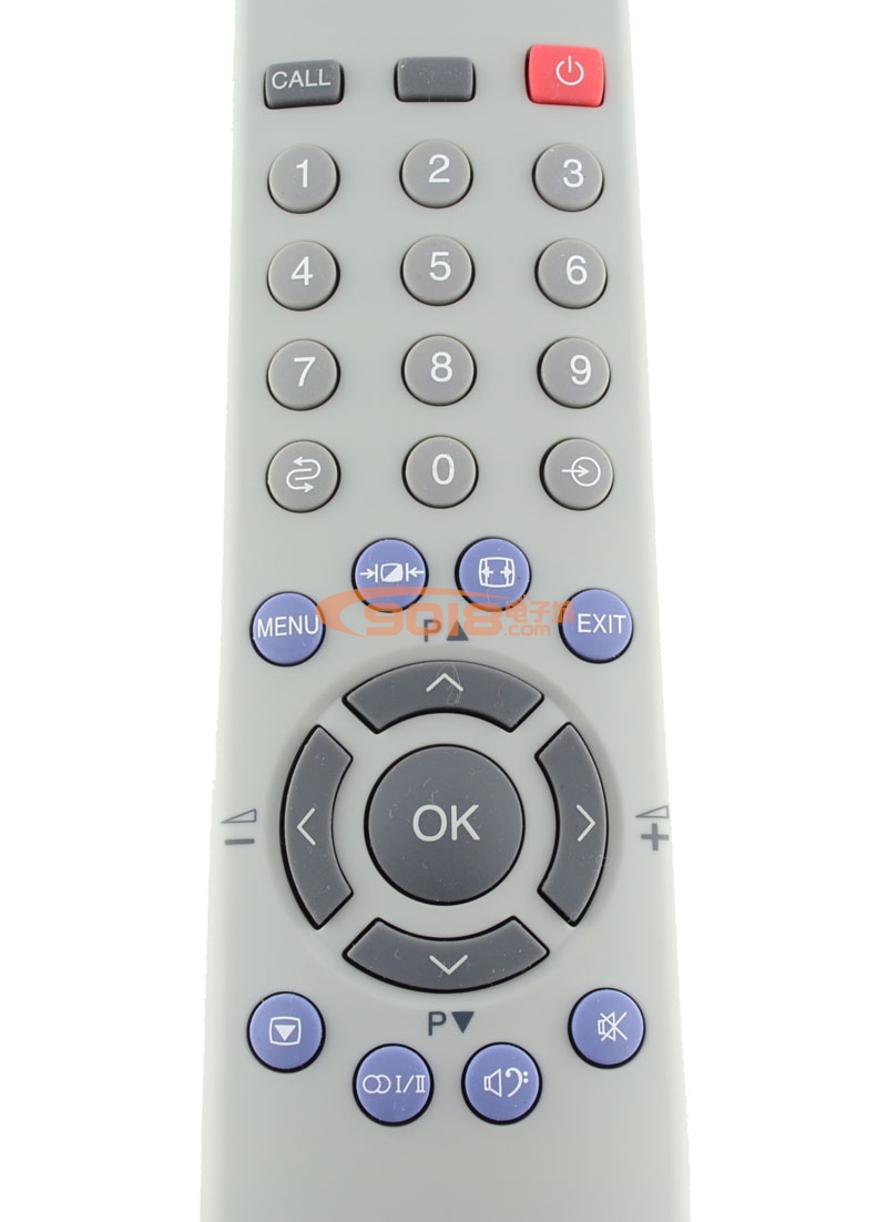 全新原裝TOSHIBA CT-90281東芝液晶電視遙控器(通用CT-90252 CT-90237 CT-90305)-實物正面按鍵圖