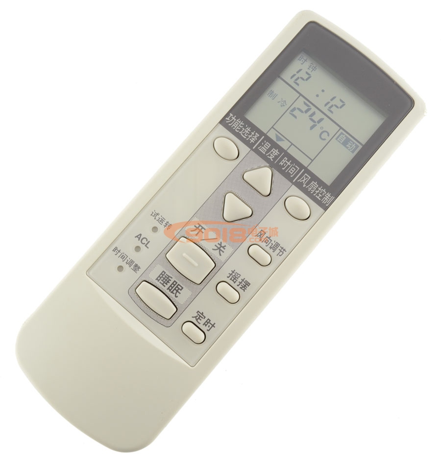 富士通 AR-DJ19 遙控器正面特寫（已裝電池）