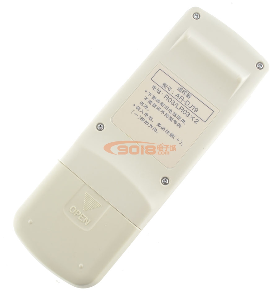 富士通 AR-DJ19 遙控器背面特寫