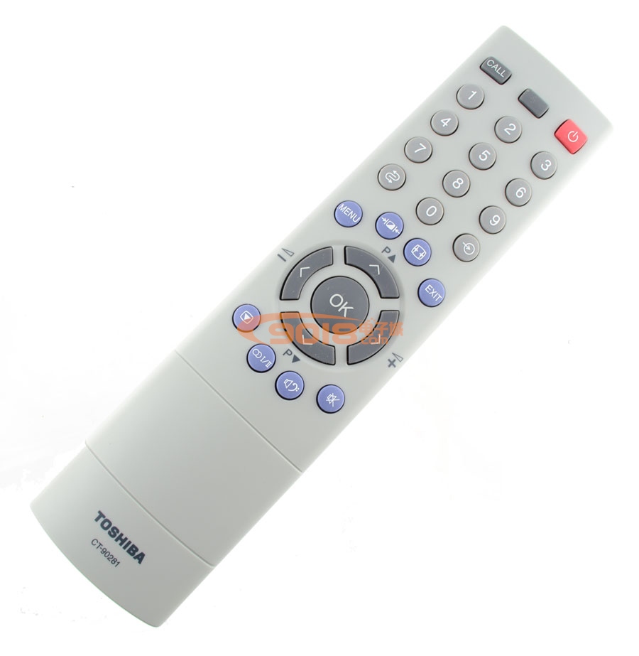 全新原裝TOSHIBA CT-90281東芝液晶電視遙控器(通用CT-90252 CT-90237 CT-90305)-正面圖