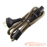 進口鍍金3腳/三腳插發燒電源線1.5米 10A/250V