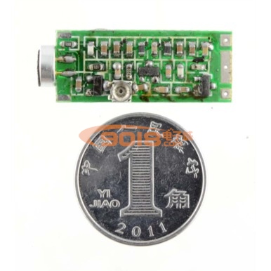 經濟型頻率可調話筒靈敏度可調超微型調頻發射片/FM無線話筒
