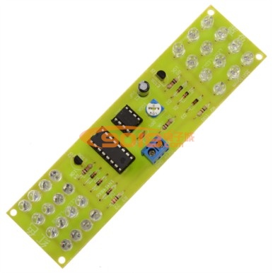 CD4017+NE555雙色爆閃燈電路電子制作套件/散件