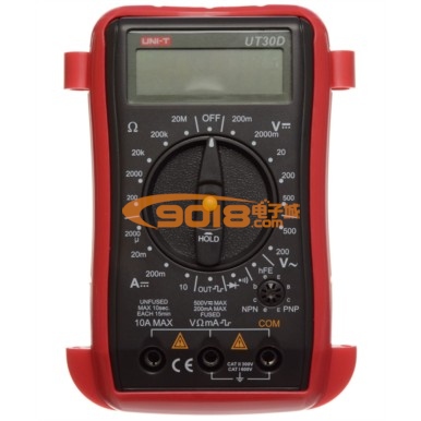 優利德掌上型數字萬用表 UT30D 表筆表棒可插