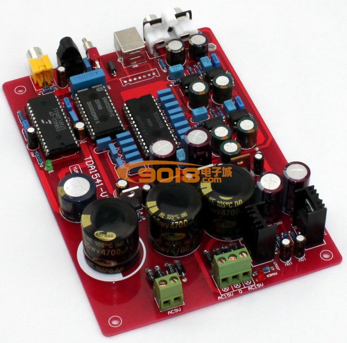 原裝 TDA1541+SAA7220+CS8412+NE5534 光纖 同軸 DAC 數字解碼板(不含USB）