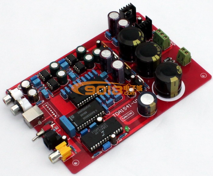 原裝 TDA1541+SAA7220+CS8412+NE5534 光纖 同軸 DAC 數字解碼板(不含USB）