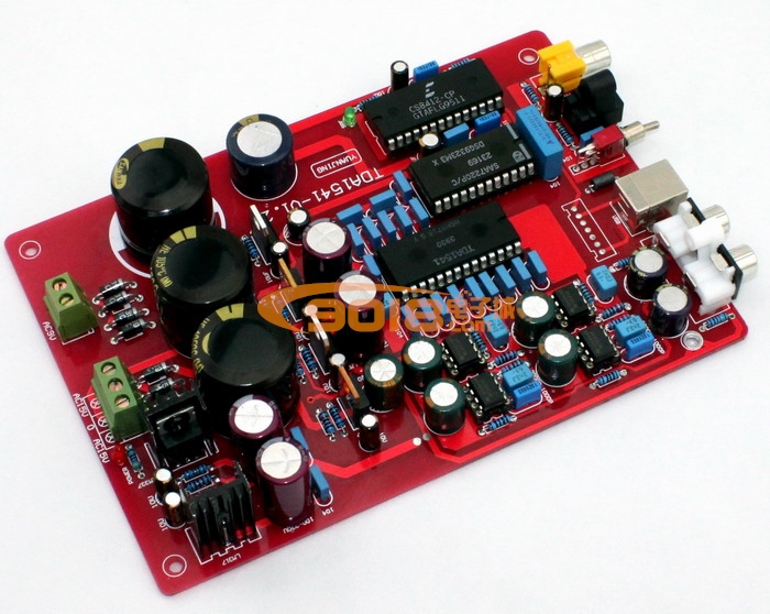 原裝 TDA1541+SAA7220+CS8412+NE5534 光纖 同軸 DAC 數字解碼板(不含USB）