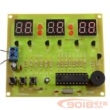 多功能AT89C2051單片機六位數字時鐘/秒表/倒計時/計數器電路電子制作套件/散件