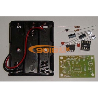 NE555觸摸延時電路電子制作套件/散件(單穩態觸發器電路教學套件)