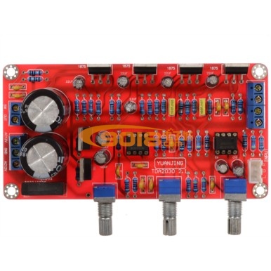 TDA2030A+NE5532超值組合2.1三聲道低音炮高保真功放板（成品板）