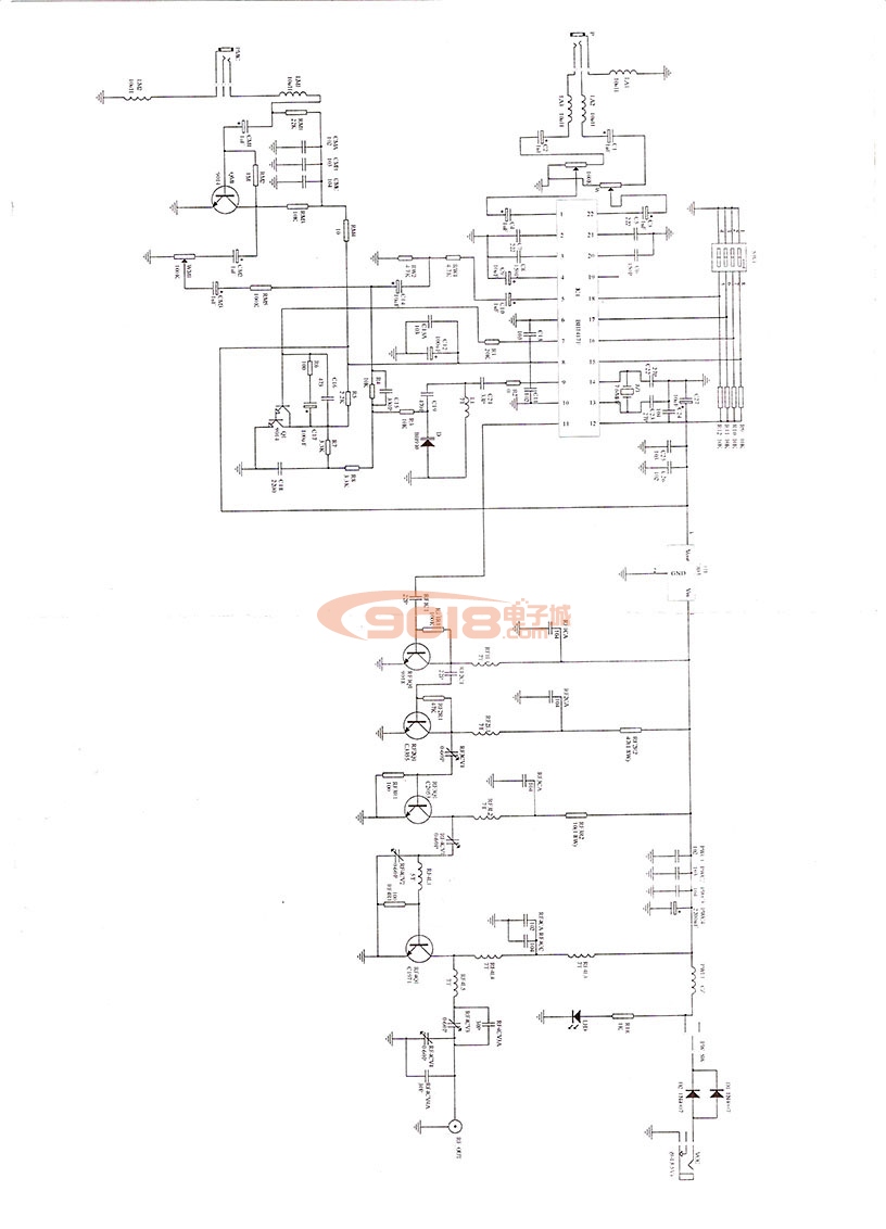 BH1417F五公里5KM鎖相環(huán)調(diào)頻發(fā)射板套件/電子制作套件(調(diào)頻立體聲發(fā)射)