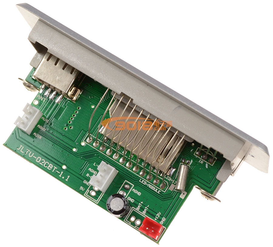 5V/12V供電MP3/WMA解碼/FM調頻收音/藍牙 成品板 液晶顯示面板配遙控器