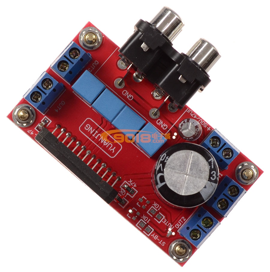 TDA7850四聲道高保真發(fā)燒功放板 成品板 單電源供電 汽車(chē)載功放板