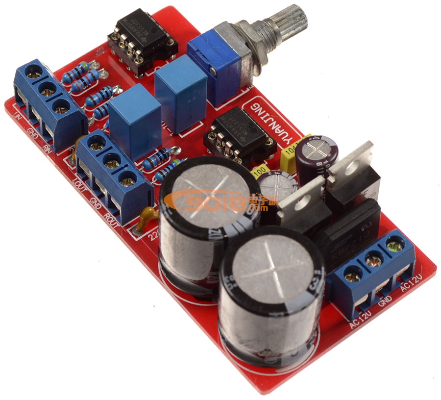 德州NE5532發(fā)燒功放三倍放大前級(jí)板 帶鍍金IC座