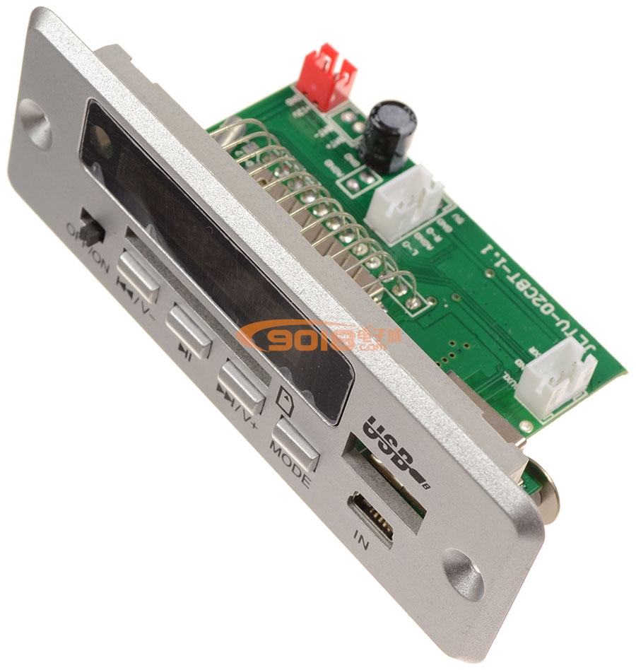 5V/12V供電MP3/WMA解碼/FM調頻收音/藍牙 成品板 液晶顯示面板配遙控器