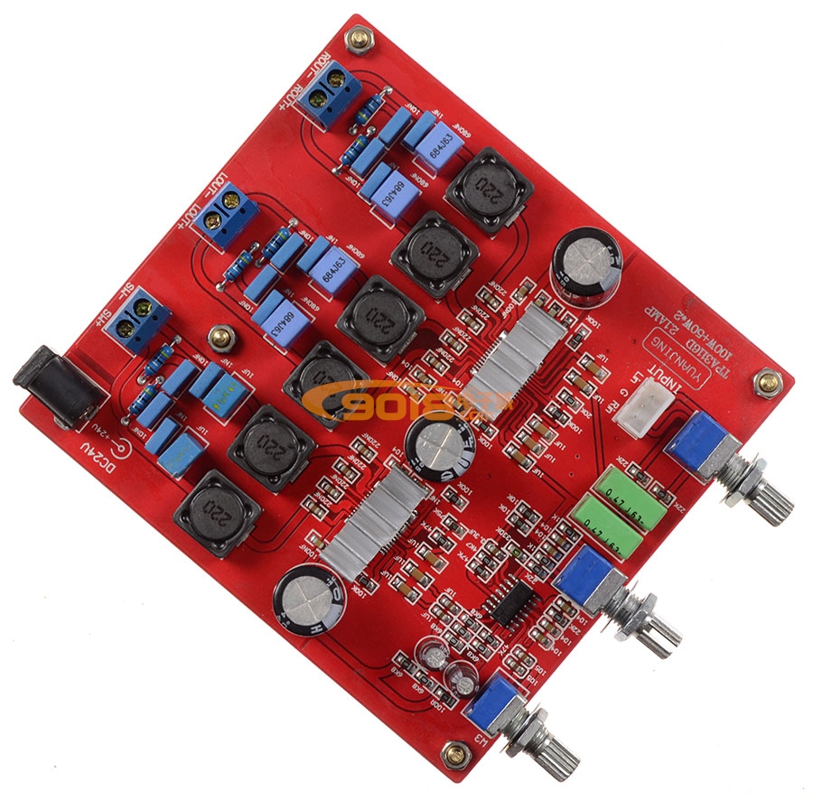 TPA3116 2.1三聲道高保真HI-FI低音炮數字功放板（100W+50+50W)