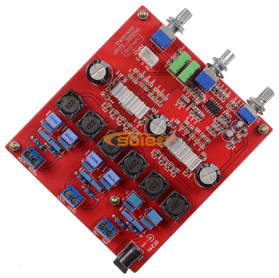 TPA3116 2.1三聲道高保真HI-FI低音炮數字功放板（100W+50+50W)