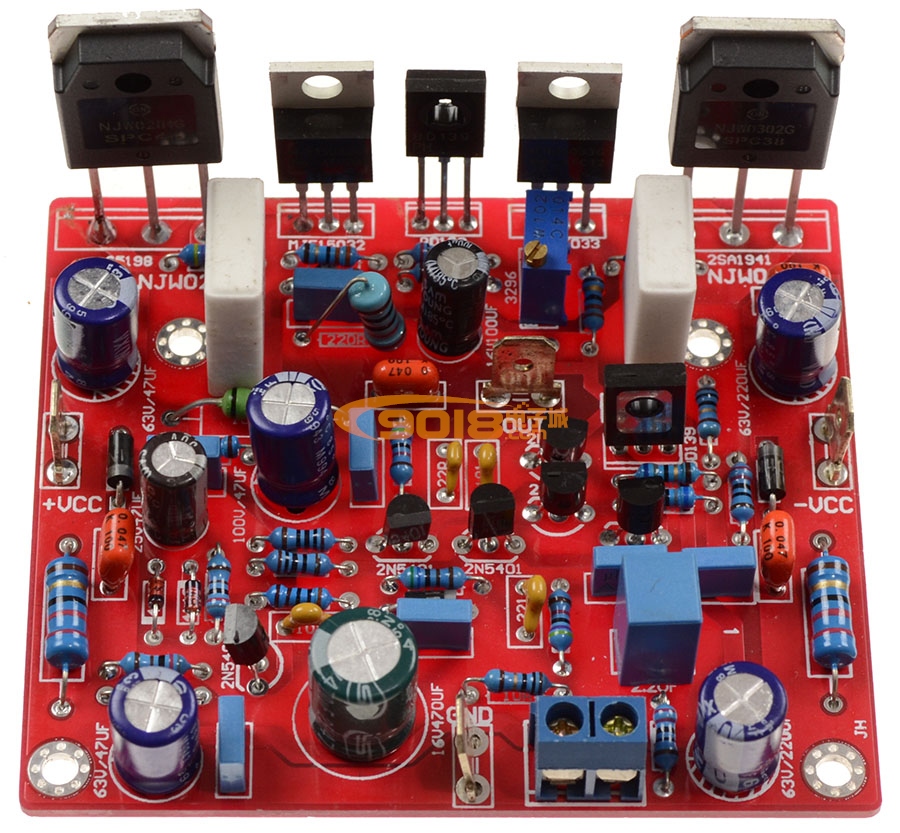ON(安森美)NJW0281/NJW0302功放管單聲道甲類功放板（50W）