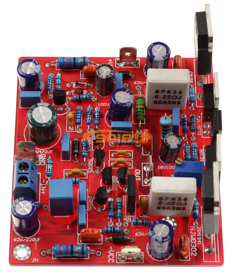 ON(安森美)NJW0281/NJW0302功放管單聲道甲類功放板（50W）