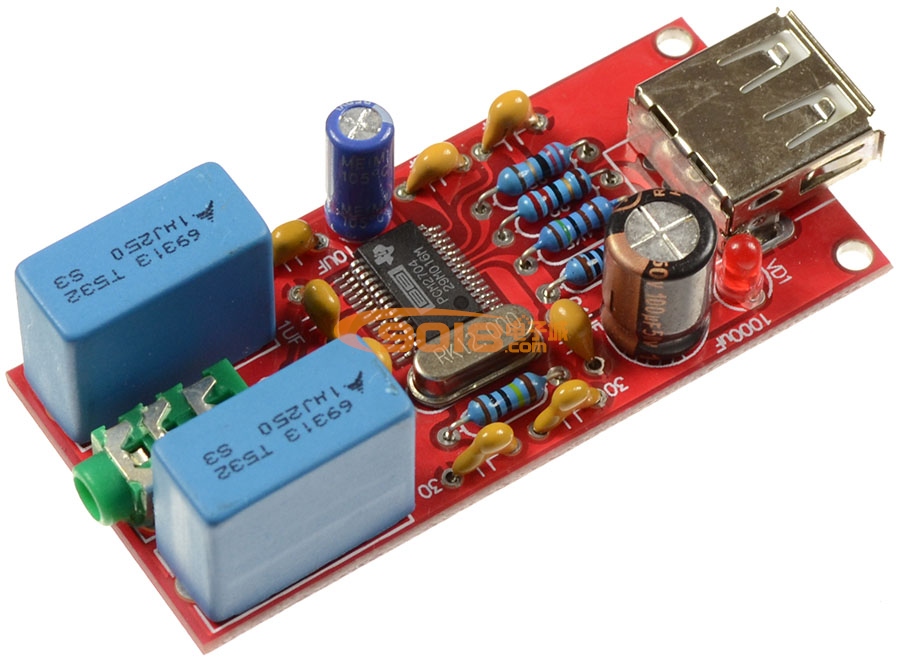 高保真HI-FI USB DAC PCM2704芯片解碼器帶耳放/聲卡 電腦外置聲卡