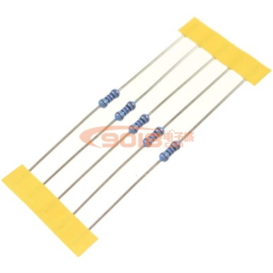 高精度金屬膜電阻1/4W 107R 1%