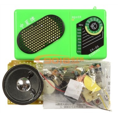 ZX05集成電路調(diào)頻調(diào)幅收音機(jī)套件散件/電子制作套件