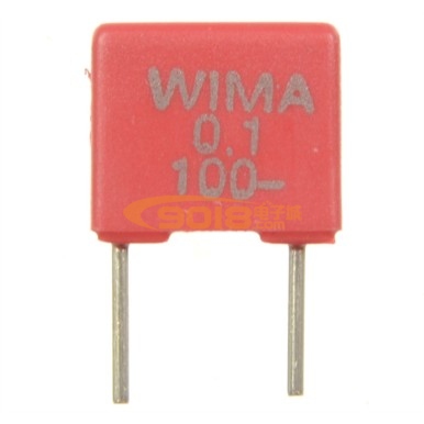 全新原裝德國 WIMA 紅威馬發燒薄膜電容104 0.1uF/100v 腳距 5MM