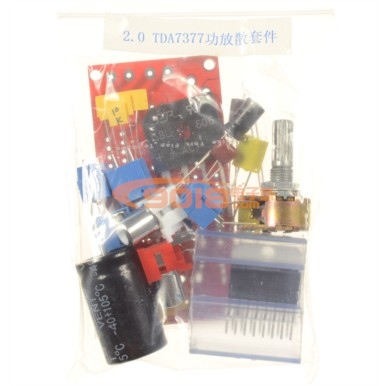 TDA7377 2.0雙聲道立體聲音響功放板套件/散件 交直流兩用