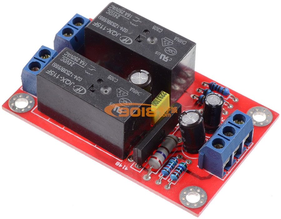 UPC1237 BTL功放揚(yáng)聲器保護(hù)板 喇叭保護(hù)板 成品板（16A雙繼電器）